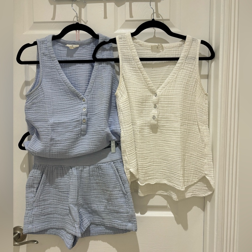 LOU & GREY 3 pc LOT from Loft size XS - used